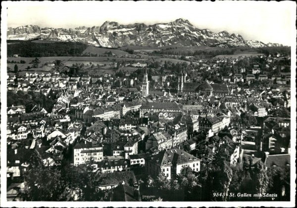 St. Gallen mit Säntis Vorderseite