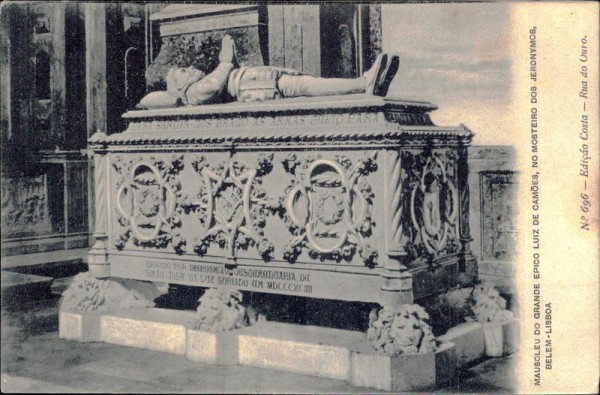 Mausoleu do grande Epico Luiz de Camoes, No Mosteiro dos Jeronymos - Belem - Lisboa Vorderseite