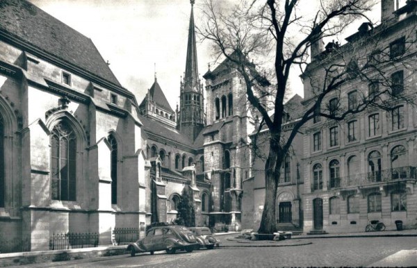 Genève, Cathédrale de St. Pierre, Châpelle des Macchabées Vorderseite