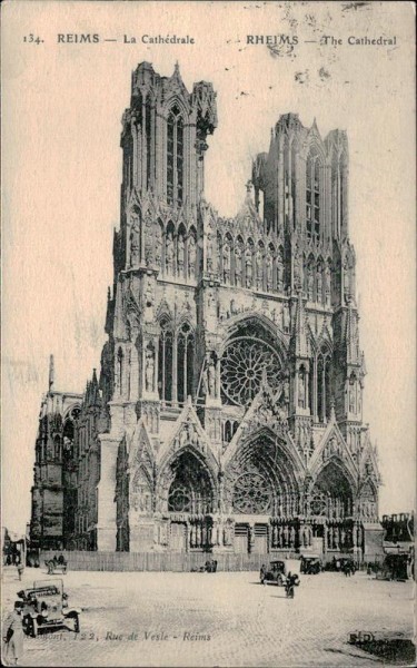 Kathedrale von Reims Vorderseite