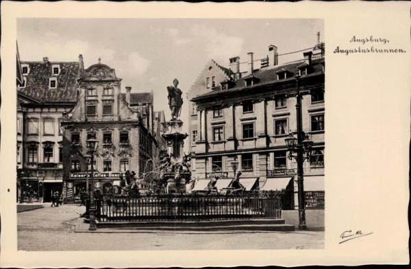 Augsburg, Augustusbrunnen Vorderseite