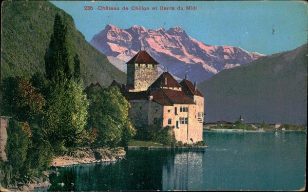 Château de Chillon et Dents du Midi Vorderseite