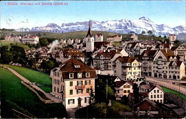 Herisau mit Säntis Vorderseite