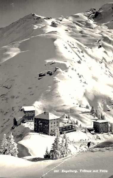 Engelberg. Trübsee mit Titlis Vorderseite