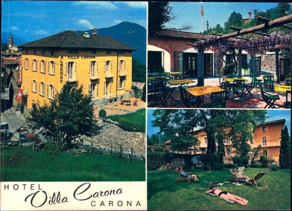 Carona, Hotel Villa Carona Vorderseite