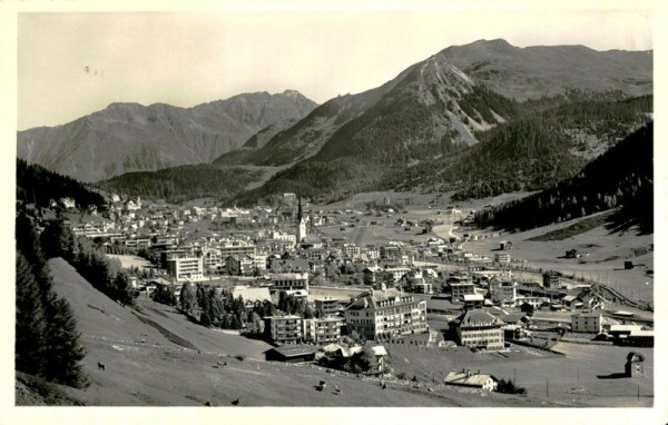 Davos mit Seehorn u. Rhätikon Vorderseite