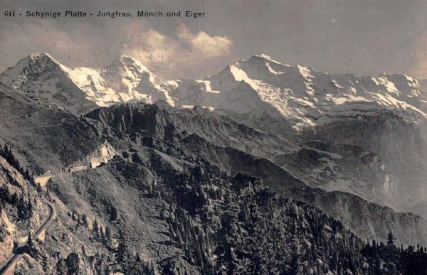 Schynige Platte- Jungfrau, Mönch und Eiger  Vorderseite