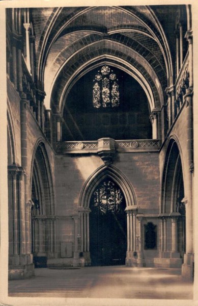 Cathédrale de Lausanne, La Tribune des Chateurs Vorderseite