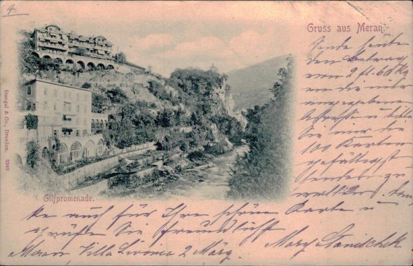 Gruss aus Meran Vorderseite