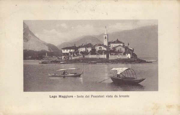 Lago Maggiore. Isola dei Pescatori vista da levante. 1911