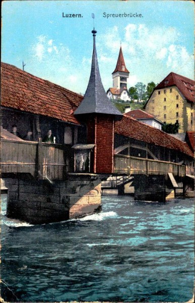 Luzern Spreuebrücke Vorderseite