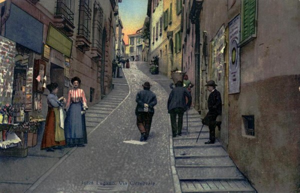 Lugano, Via Cattedrale Vorderseite