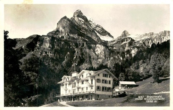 Braunwald, Niederschlacht Vorderseite