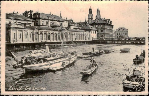 Zürich - Die Limmat Vorderseite
