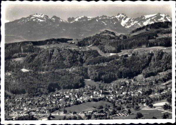 Blick vom Meldeggweg nach Berneck Vorderseite