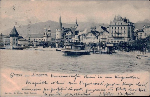 Gruss aus Luzern. Vorderseite