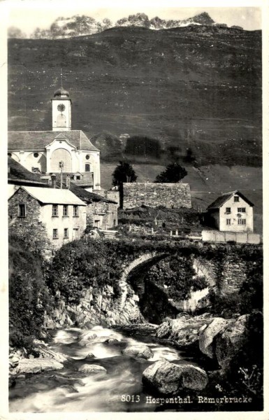 Römerbrücke, Hospental Vorderseite