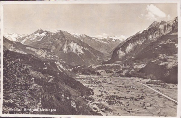 Brünig - Blick auf Meiringen