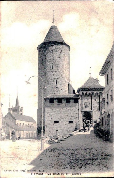 Romont - Le chateau et l'Eglise Vorderseite