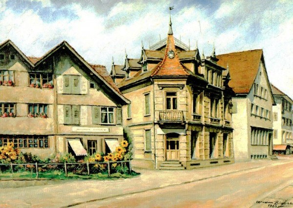 Flawil, Alte Bahnhofstrasse, 1965 Vorderseite