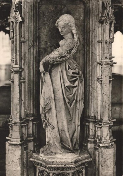 Bourg-en-Bresse. Eglise de Brou. Statuette d`un Tombeau Vorderseite