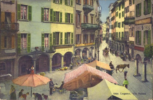 Lugano.  Via Nassa Vorderseite