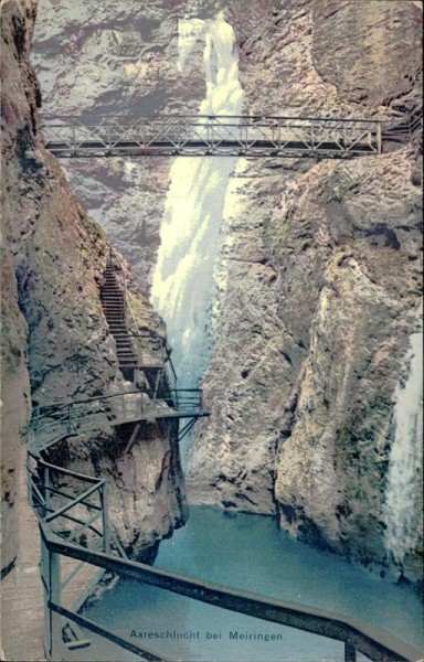 Aareschlucht bei Meiringen Vorderseite