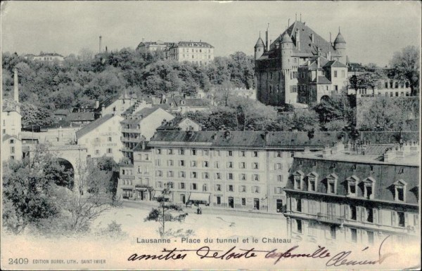 Lausanne, Place du tunnel Vorderseite