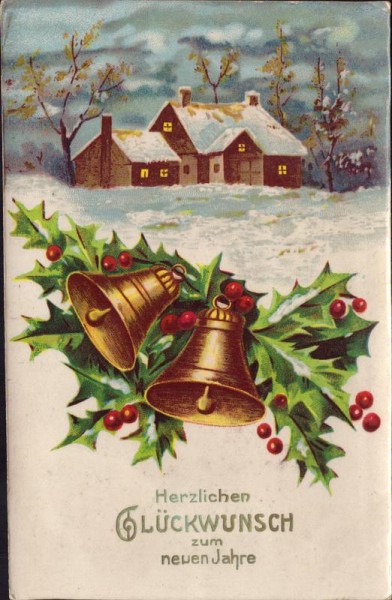 Herzlichen Glückwunsch zum neuen Jahre Vorderseite