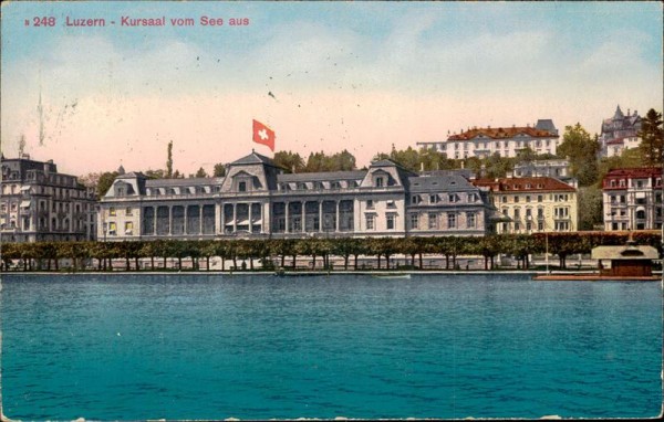 Luzern - Kursaal vom See aus Vorderseite