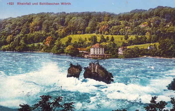 Rheinfall und Schlösschen Wörth