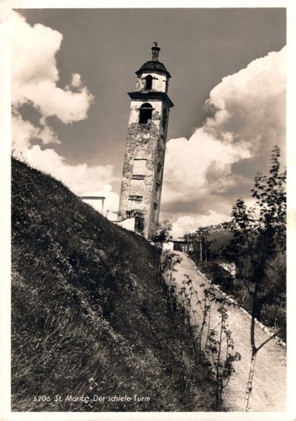 St. Moritz. Der schiefe Turm Vorderseite