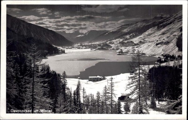 Davosersee im Winter Vorderseite
