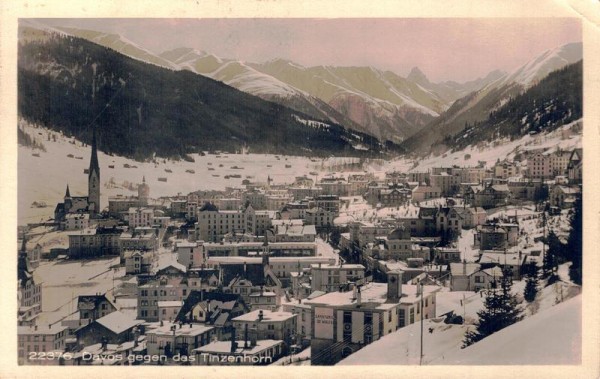 Davos gegen das Tinzenhorn Vorderseite