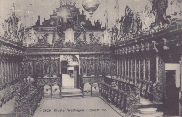Kloster Wettingen  -  Chorstühle Vorderseite