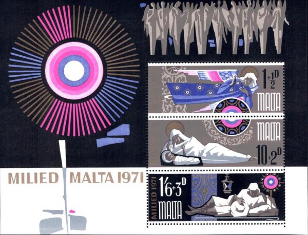 Briefmarken Malta 1971 Vorderseite