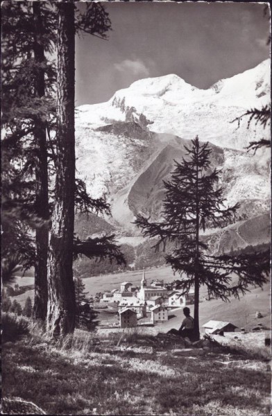 Saas-Fee 1790m mit Alphubel