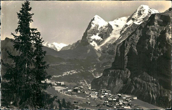 Mürren mit Eiger und Mönch Vorderseite
