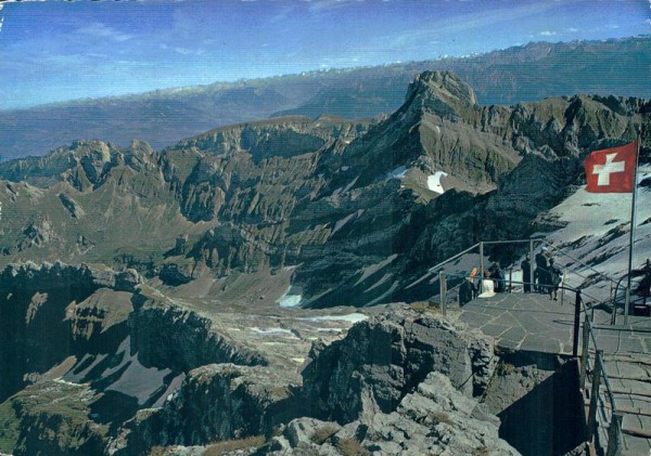 Säntis mit Altmann, Rotsteinpass und Lysengrat Vorderseite