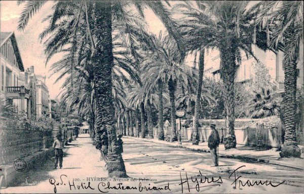 Hyères - Avenue des Palmiers Vorderseite