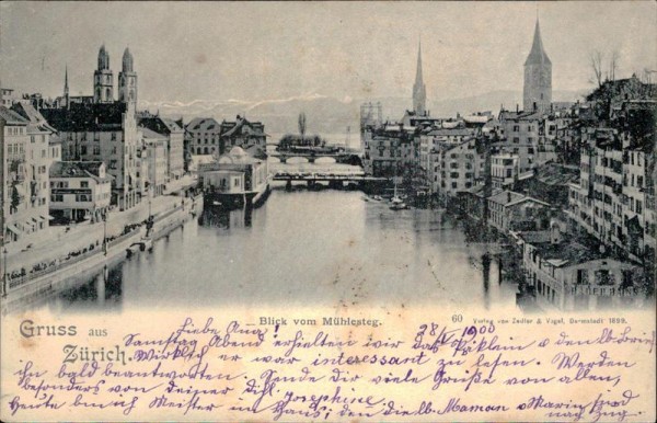 Gruss aus Zürich Vorderseite