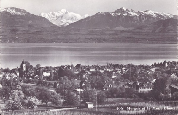 Morges et le Mont Blanc