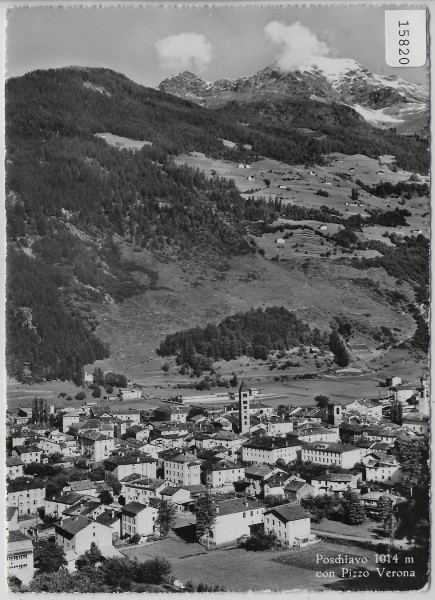 Poschiavo con Pizzo Verona