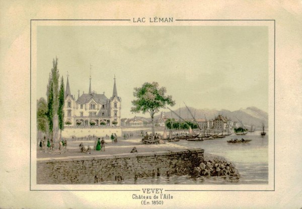 Château de l'Aile à Vevey, Lac Léman Vorderseite