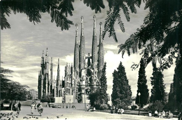 Barcelona, Templo Expiatorio de la Sagrada Familia Vorderseite