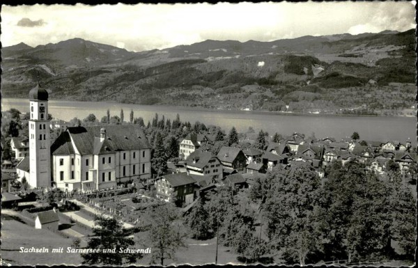 Sachseln mit Sarnersee und Schwendi. Vorderseite