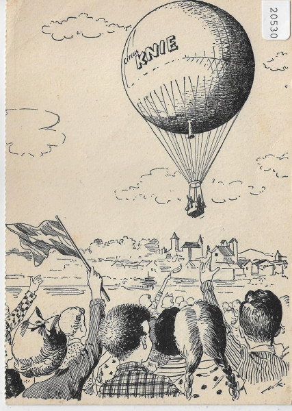 Ballonpost Knie von Rapperswil nach Pratteln