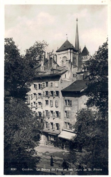 Genève, Le Bourg de Four et les Tours de St. Pierre Vorderseite