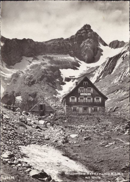 Berggasthaus Messmer mit Säntis