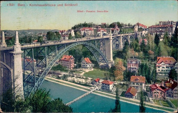 Bern - Kornhausbrücke und Schänzli Vorderseite